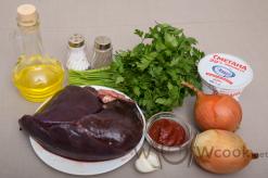 Stewed beef liver with sour cream and onions, recipe with photo Beef liver with sour cream and garlic